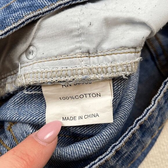 Gianni Bini Shorts Women's 28 Distressed Cutoff Frayed Hem Denim Blue Boyfriend - Picture 8 of 9